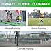 Advanta Sports Deluxe Edition Agility Ladder Training Set - Ladder w/Bag & 13 Disc Cones - Improve Speed & Strength Soccer, Football, Basketball, Fitness w/4 Steel Pegs, Workout Charts