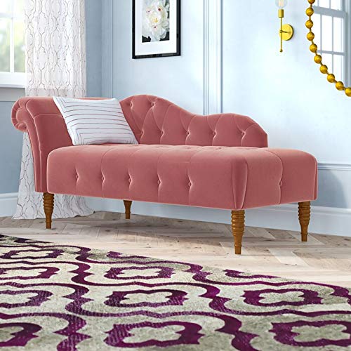 Living Room Chaise Lounge (Velvet and Rose)