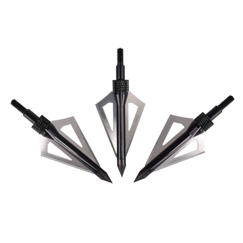 NIKA ARCHERY Lot de 12 pointes de flèches 100 grains pour tir à l'arc de chasse