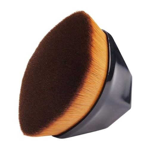 Pincel Mágico Hexagonal Oval Base Make Blogueira Tiktok Novo (Preto)