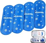 YOUSHARES Diabetes Ice Packs for Insulin Cooler Travel Case - Mini Ice Packs Suitable for Most Insulated Medication Travel Bag, TSA Approved Ice Packs for Diabetic Travel Case (4 Packs