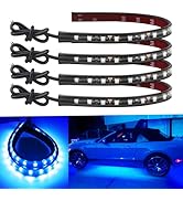 Keiurot 12V Led Light Strip 32CM Waterproof Led Light Strips for Cars Motorcycles Golf Cart Inter...