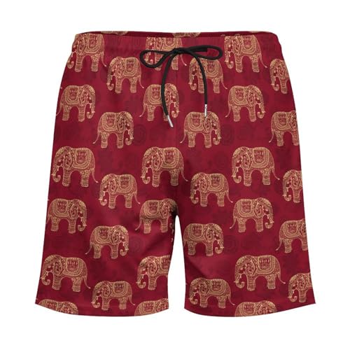 New Elephant Print Shorts Mens Compression Liner Short Pants Sweatd Shorts Quick Dry Stretch Trunks Hawaii4