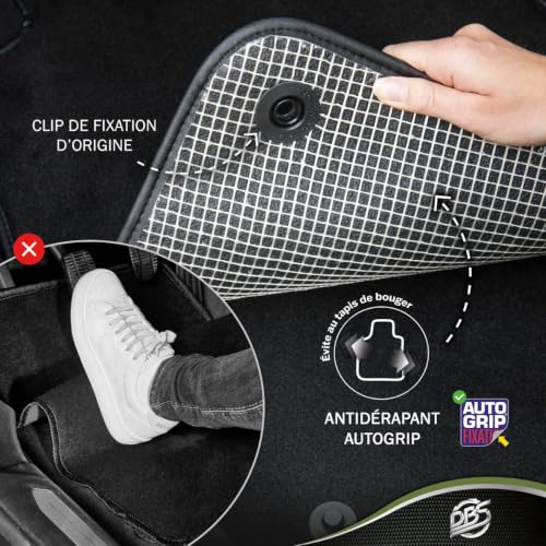 Tapis de sol utilitaire moqueté sur mesure antidérapant compatible Expert Jumpy Scudo - 2