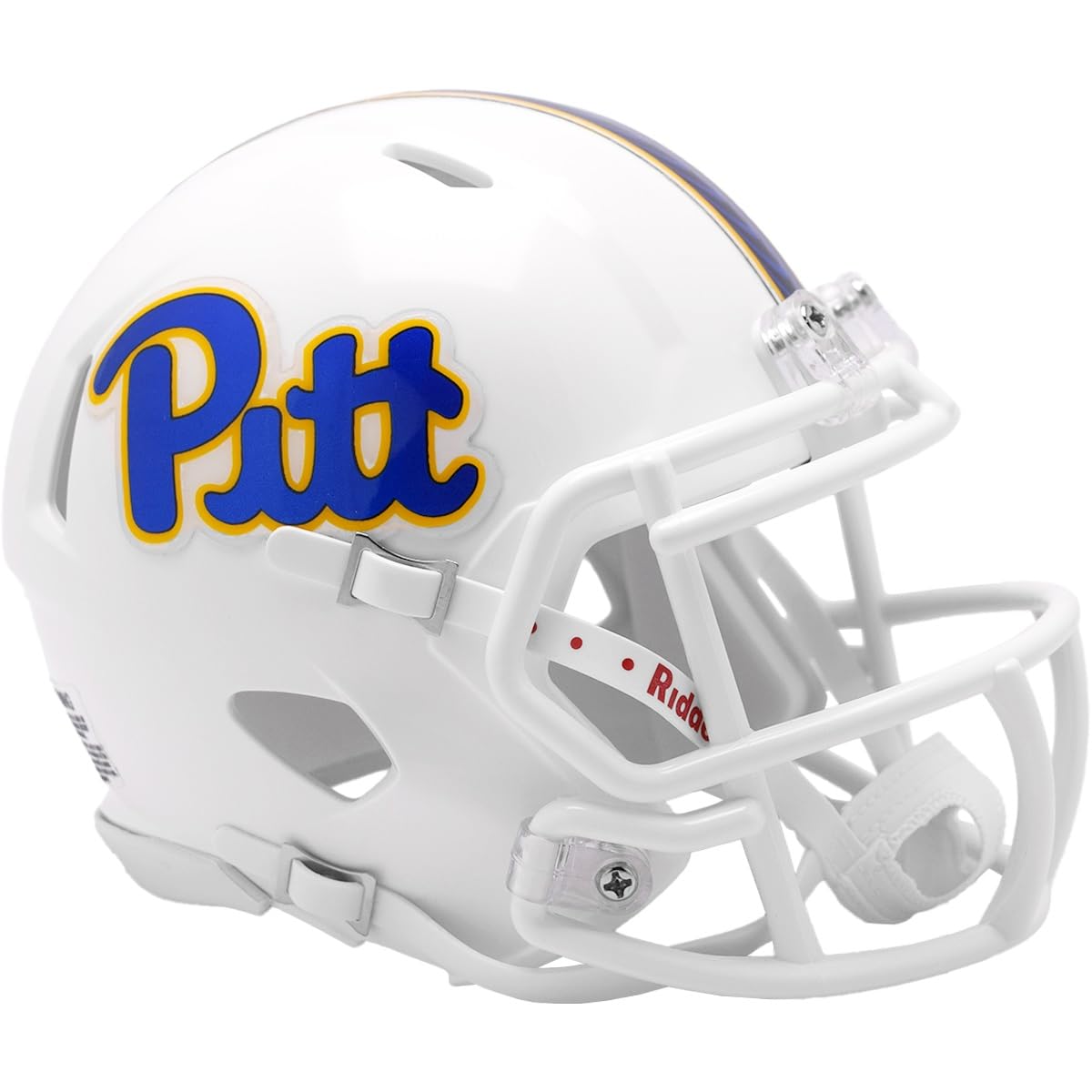 Pittsburgh Pitt Panthers White Revolution SPEED Mini Football Helmet