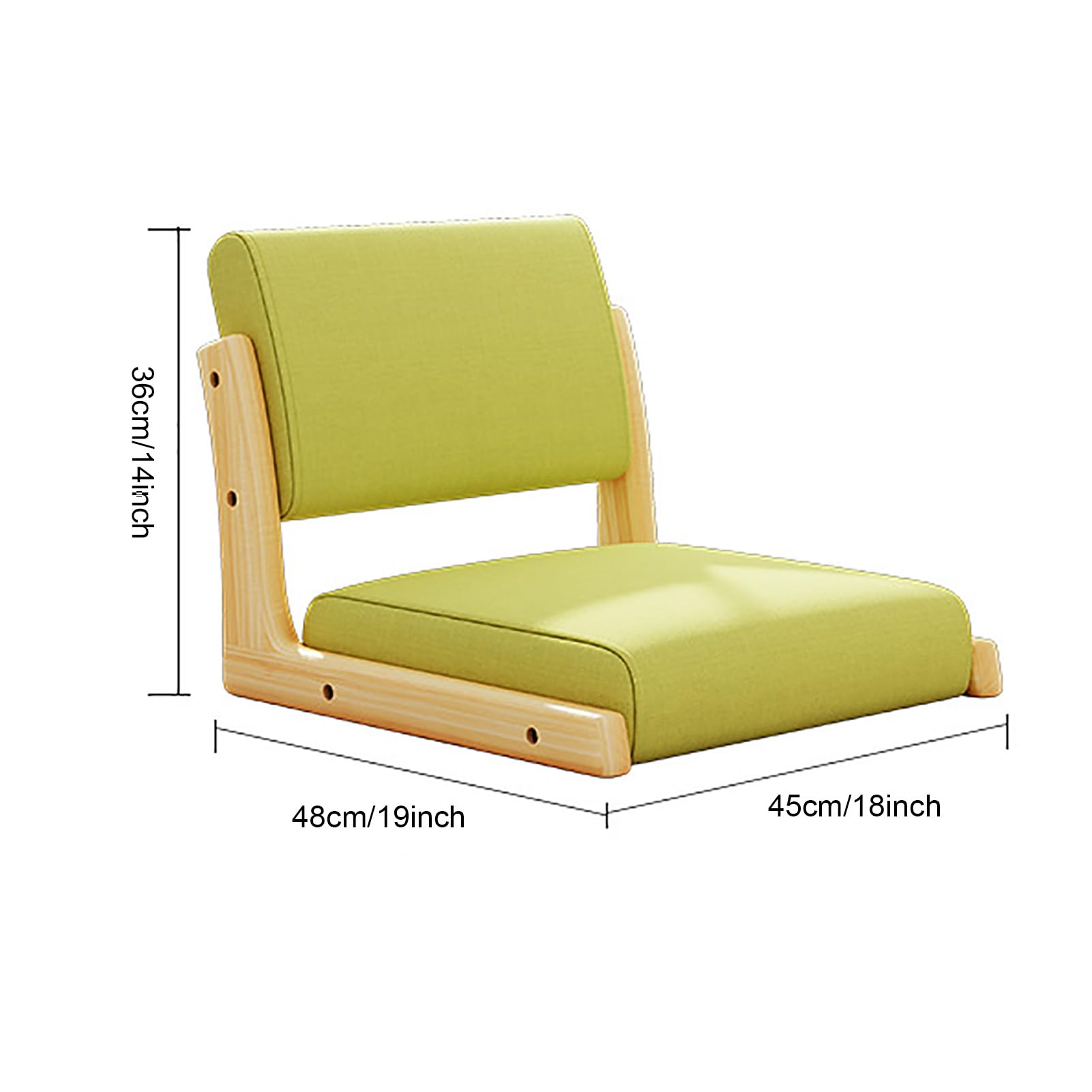 Tatami Seat Portable Folding Chair Lazy Sofa Japanese Style Bedroom Bed Chair Bay Window Legless Back Chair I.1112799224