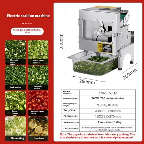 Cortadora eléctrica de verduras 200W, 38x28x26 cm miniatura 5