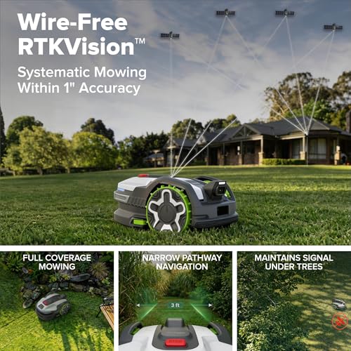 Greenworks C20Z Wire-Free Robotic Lawn Mower, up to 1/2 Acre, RTKVision Navigation, 24-Degree Slope Climbing, Smart Obstacle Avoidance, App Control with Electric Height Adjustment - Image 6