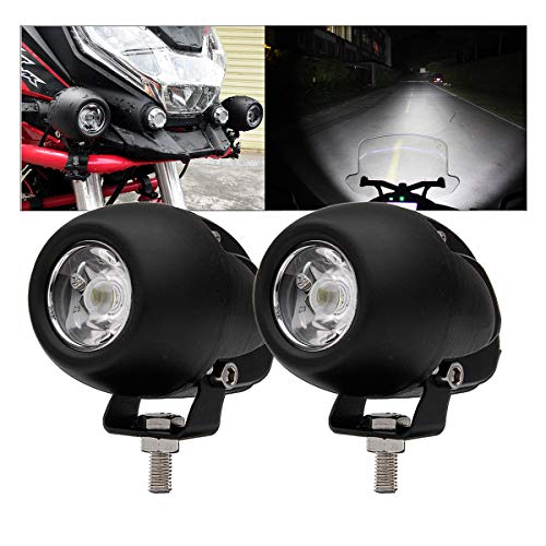 Chelhead LED-Scheinwerfer für Motorräder, 2er-Pack, 20 W, 7D-Spot, rundes Arbeitslicht, 12 V, 24 V, kleine Offroad-LED-Pods, Lauflichter für Motorrad, SUV, LKW, Boot, Traktor