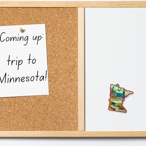Imán decorativo de Minnesota, 2 pulgadas miniatura 4