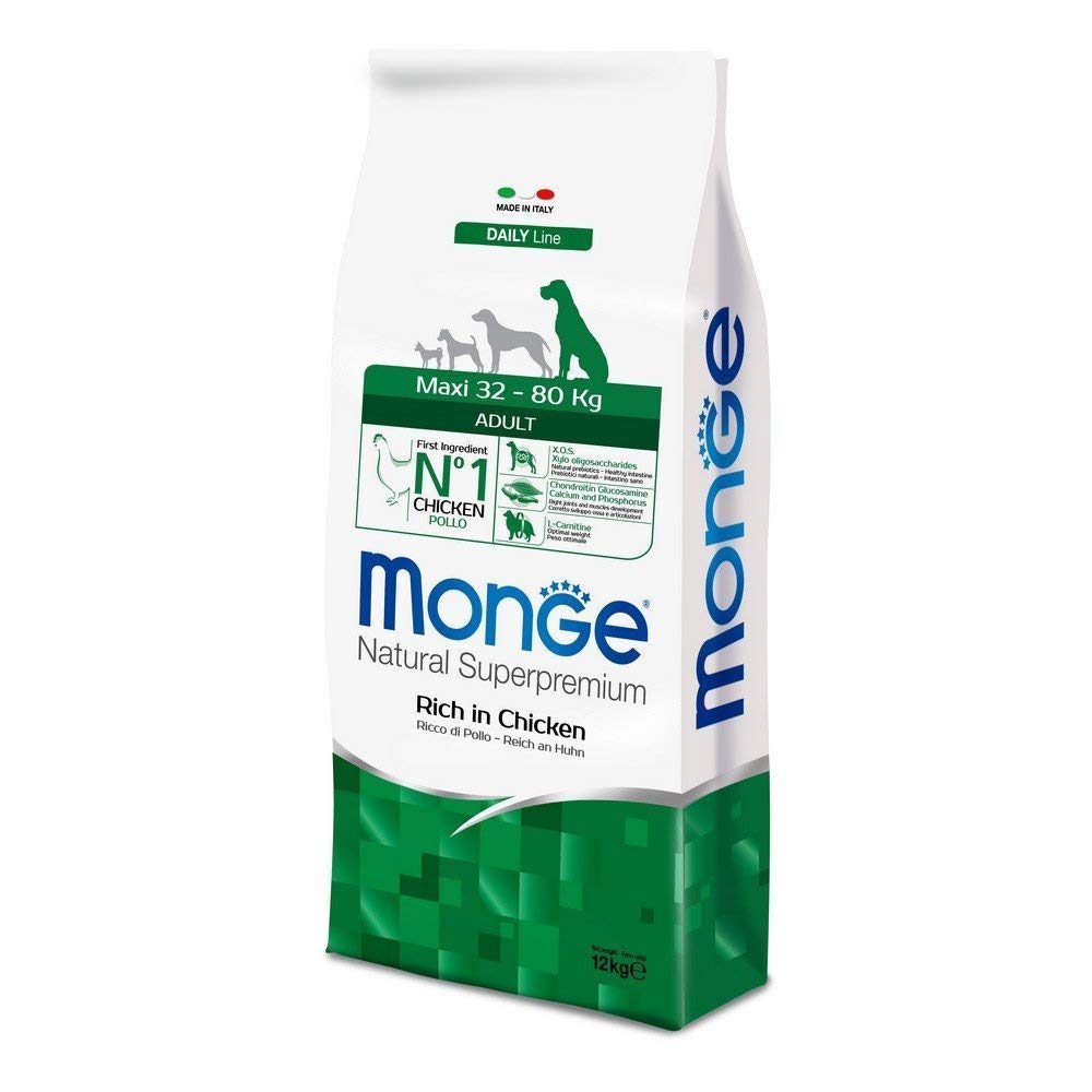 Monge Cibo per Cani Natural SUPERPREMIUM POLLO-12 kg-Maxi Adult