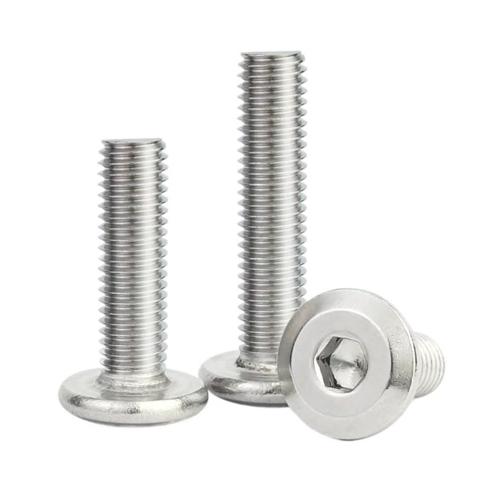 Zestaw śrub i nakrętek, Śruby łączące meble Allen ze stali nierdzewnej SS304 z łbem sześciokątnym M3-M10(M4 x 18mm)
