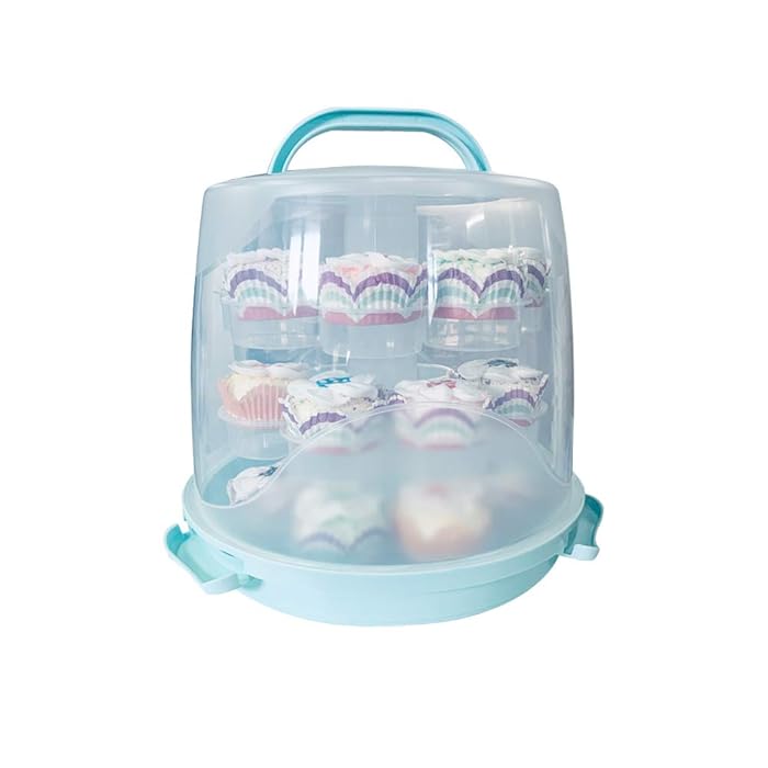 Buy MANO 24 Cake Carrier Stand Cupcake Carrier Container Portable 3