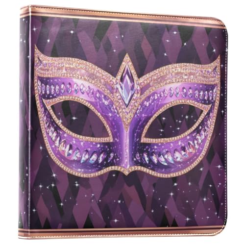 Álbum de fotos autocollante DIY Scrapbook álbum Carnaval Máscara de máscara 3 anillos Binder Álbum de fotos 40 páginas 8x10 para memoria