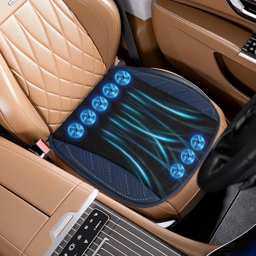 Ventilador para asiento de coche USB transpirable de 3 velocidades ajustables 3