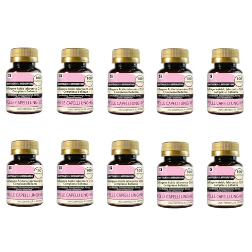 Collagene Acido Ialuronico Coenzima Q10 Complesso Bellezza con Biotina Zinco Selenio Metionina Rame Vitamina C | 1000 Compresse 1 al dì | Pelle Capelli Unghie LABOTTEGADEGLIINTEGRATORI