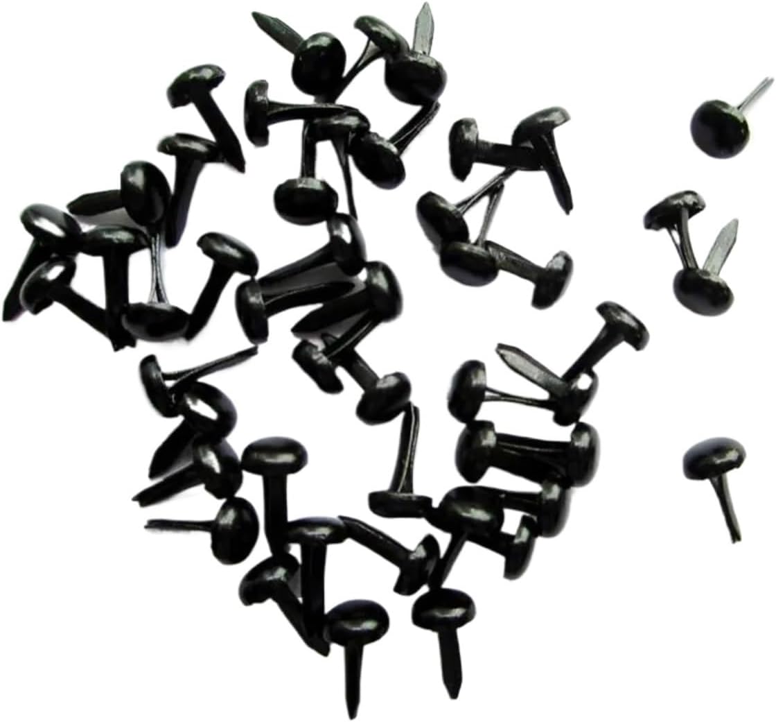 Paper fasteners 2000pcs 4.5mm Metal Brads for Scrapbooking Accessories Paper Crafts Wedding Supplies Puppy Decoration(Silver)