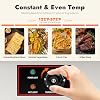 Commercial Electric Griddle, 3000W Stainless Steel Electric Griddle Countertop Flat Top Griddle with Adjustable Temperature Control 122-572F and arge cooking plate for Canteens Restaurant