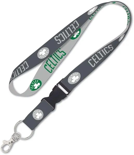NBA Boston Celtics Premium Lanyard Key Chain, Charcoal Edition