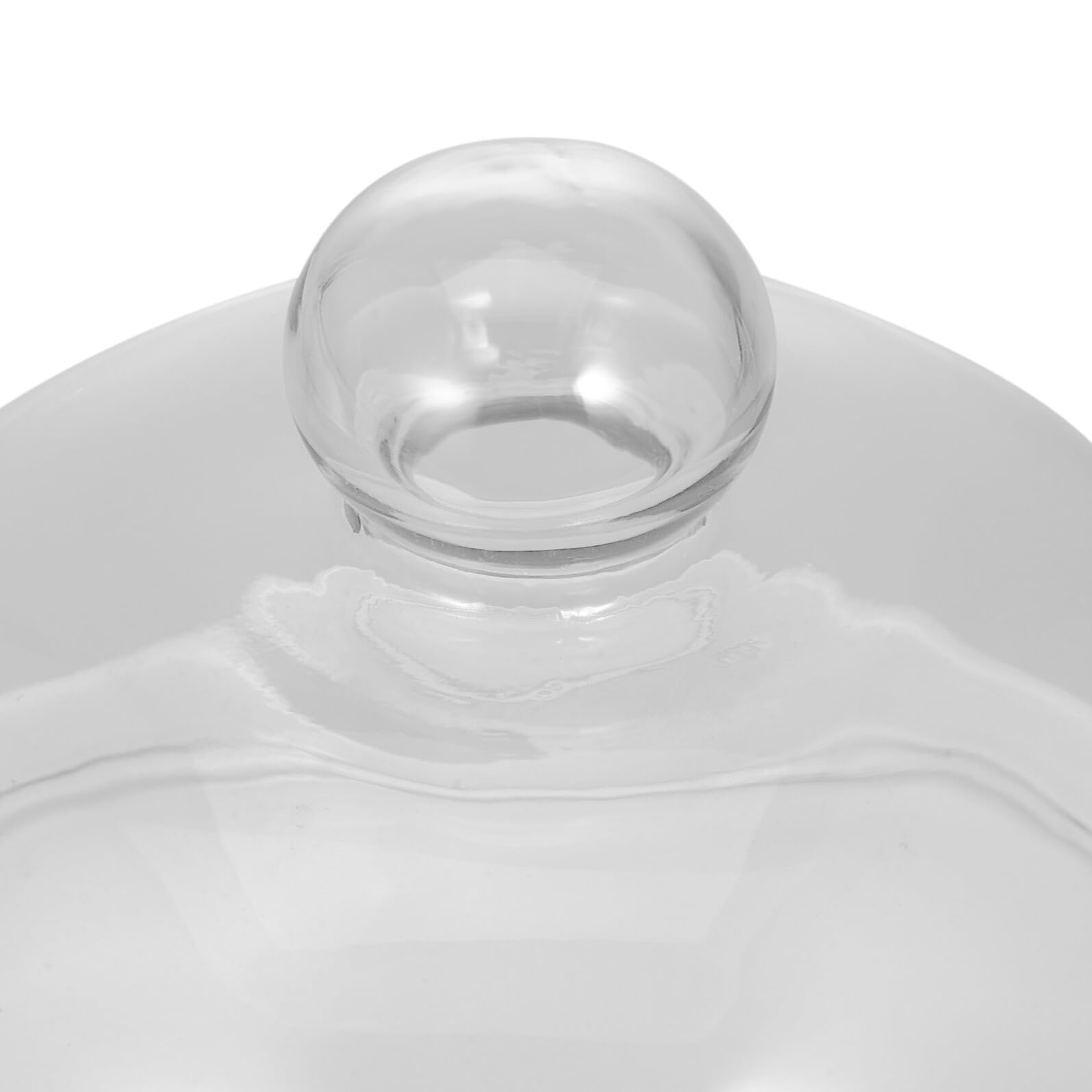 Ipetboom Plato para Tartas Casero con Tapa de Cristal y Base de Cerámica