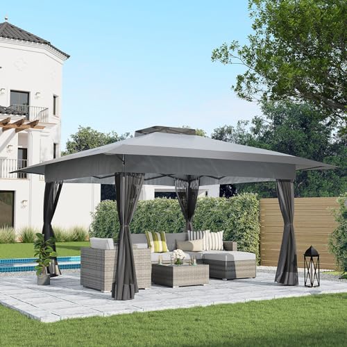 COBANA 13’x13’ Pop Up Gazebo, Outdoor Canopy Tent Shade with