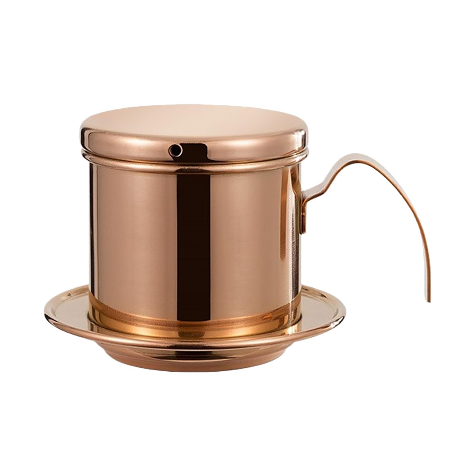 YWLUUOO Stainless Steel Coffee Dripper Portable & Dishwasher Safe Brewing Filter for Travel Camping Portable Pouring Over Coffee Maker