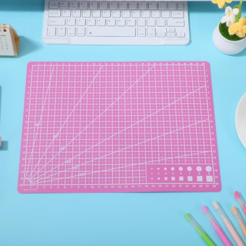 Image of Housoutil A4 Craft Cutting Mat 11.81 X 8.66 X 0.07 in Non-Slip Cutting Pad for Crafts Engraving Art Mat for Sewing Quilting Scrapbooking Diy Art Projects