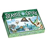 Late for the Sky Seattle-Opoly Board Game, Property Trading Family Game, 2–6 Players, City Landmarks, Opoly-Style, Travel Souvenir