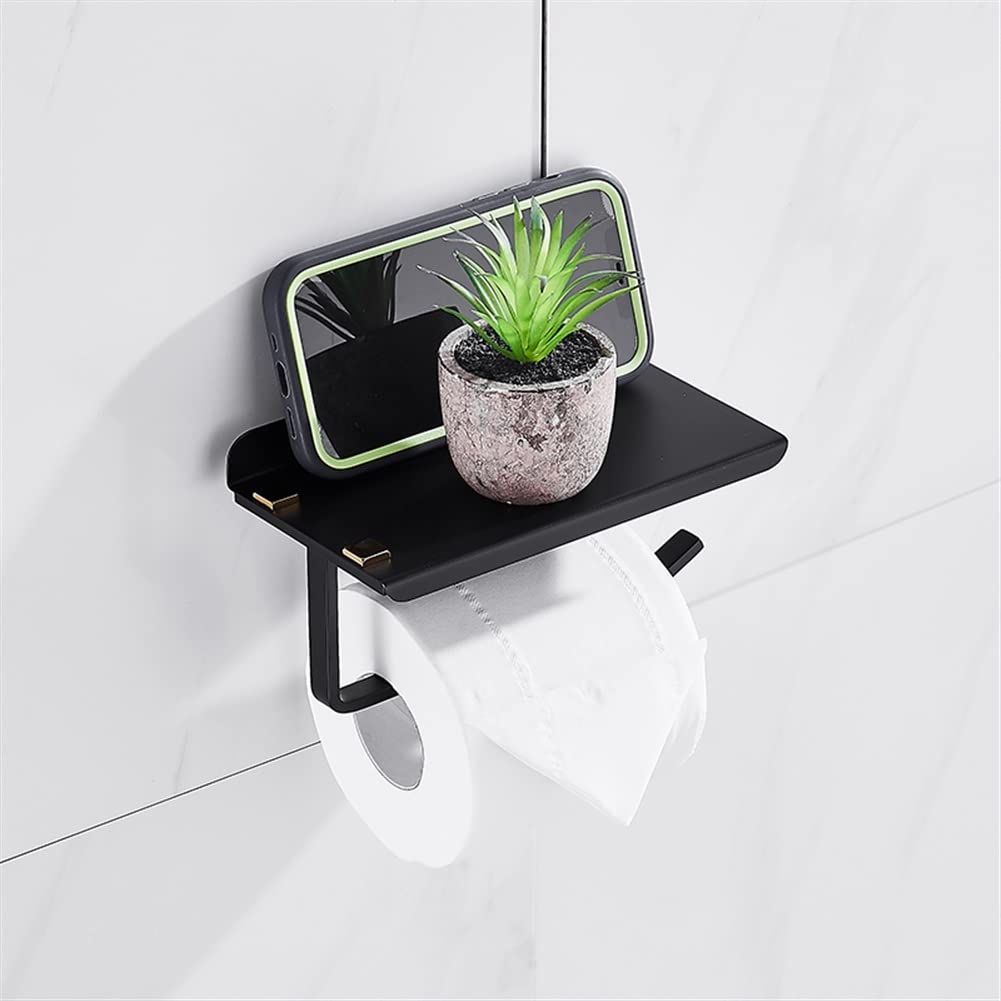 Porte-serviettes cuivre et ensemble de accessoires de salle de bain noir et doré