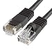 BLACK Gold Plated 50FT CAT5 CAT5e RJ45 PATCH ETHERNET NETWORK CABLE 50 FT For PC, Mac, Laptop, PS2, PS3, PS4, XBox, and XBox 360 Xbox One to hook up on high speed internet from DSL or Cable internet.