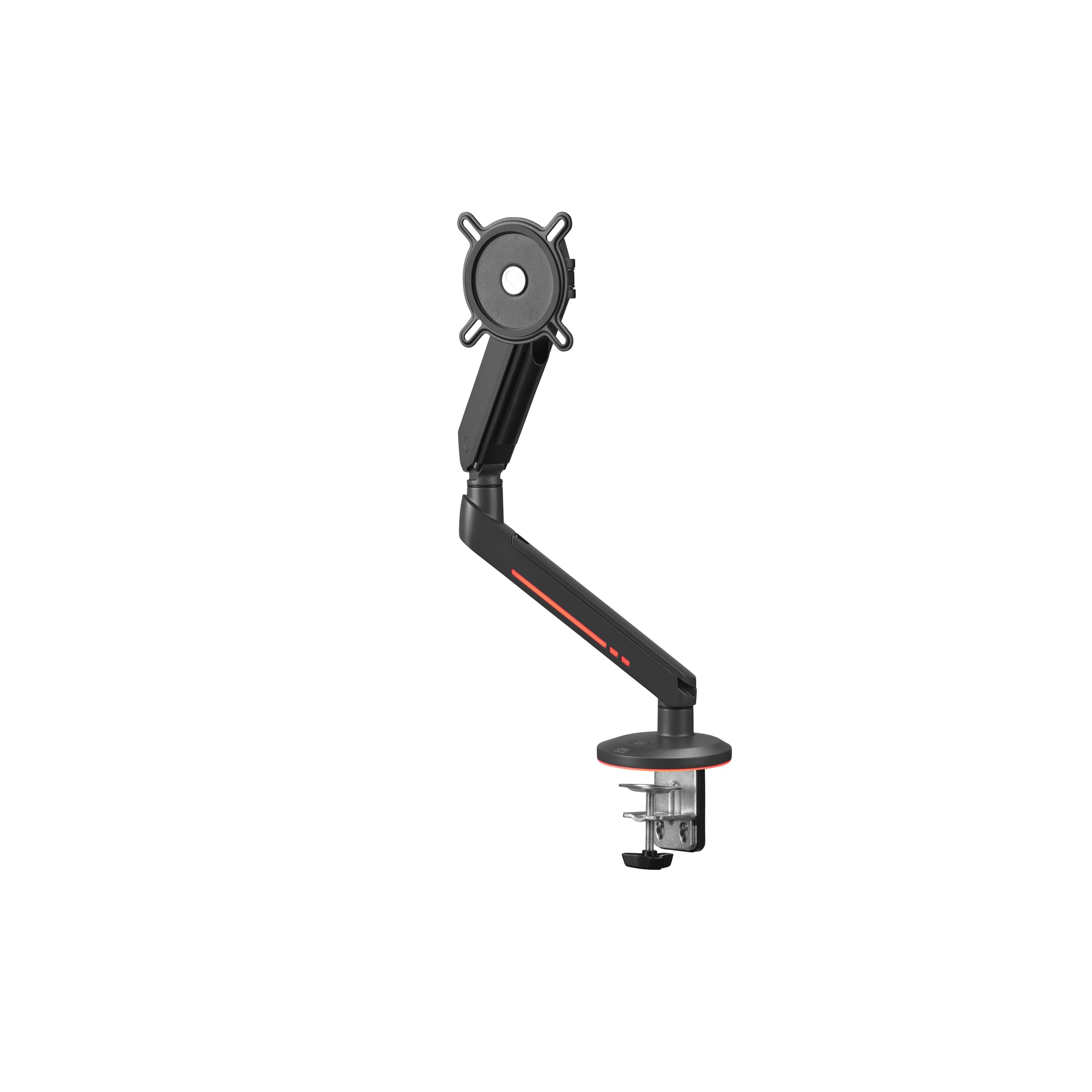 Braccio universale per monitor Gaming One for All-21-45 pollici-VESA 75/100 mm-Regolazione dell'altezza-Inclinazione (80°), rotazione (180°) e rotazione (360°) - 14 kg per schermo-Nero (DM8110)