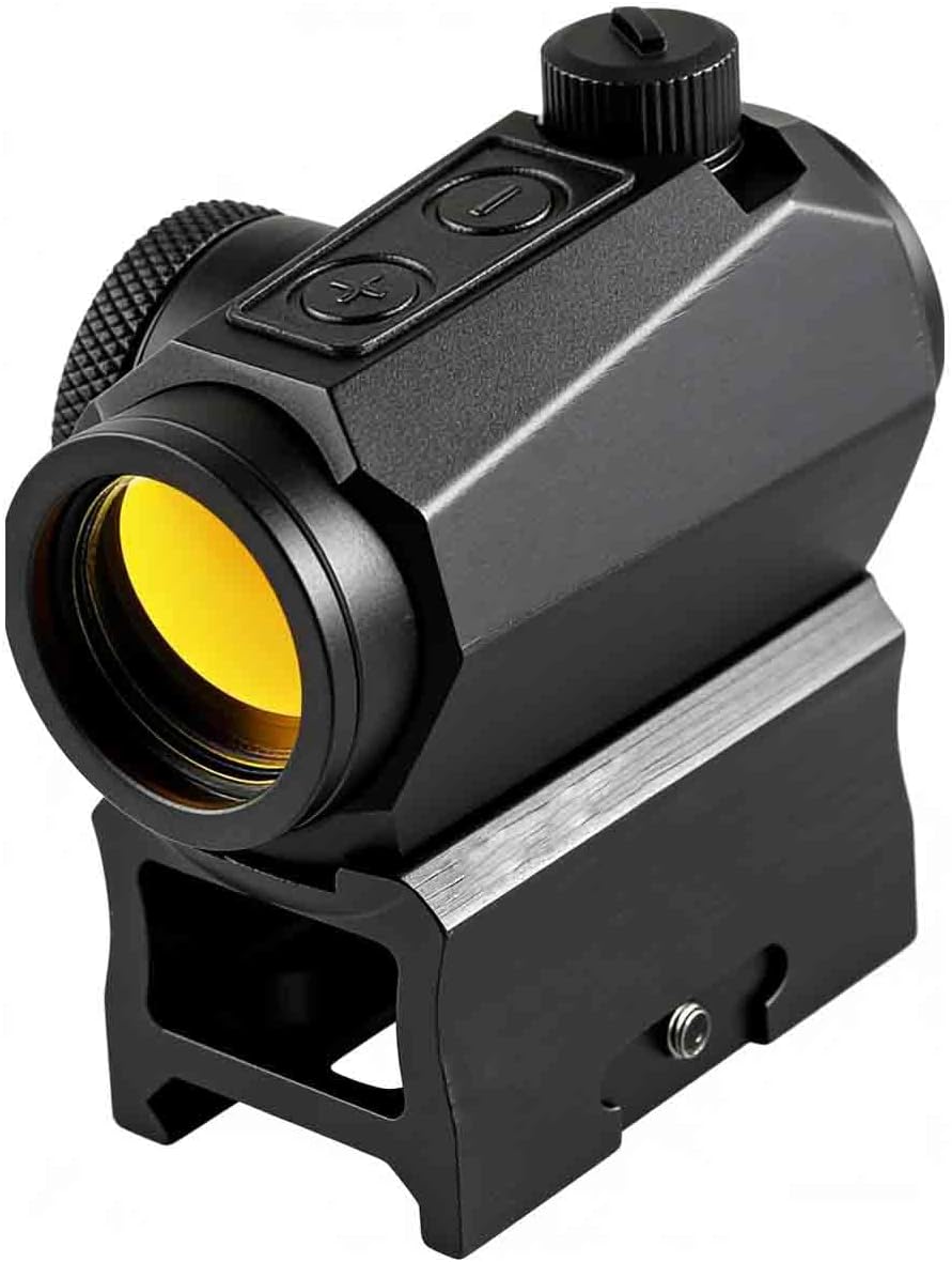 Red Dot Sight 1x20mm Compact Red Dot Optics with Low Profile and Absolute Co-Witness Mount Lens Covers Powered Auto On & Off