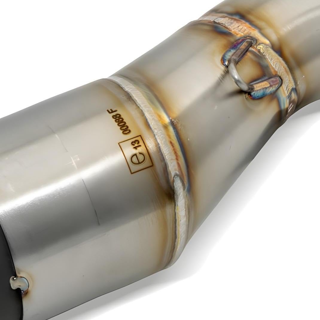 Verbindungsrohr LeoVince Auspuffrohr SBK mit Katalysator, mit Zulassung für Auspuffanlage S14364E, S14364EK, S14073, S14073K