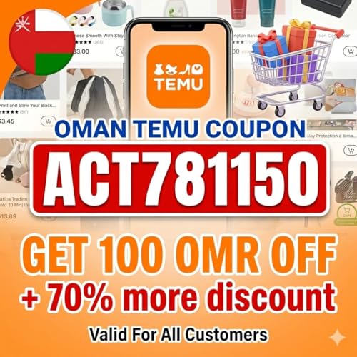 NEW &para;&deg;Oman ⪩ Temu Coupon Code [act781150] 100 OMR Off For New & Existing Users copertina