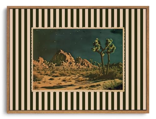 ZZLWBKGL Desert Canvas Art Boho Framed Wall Art for Living Room 12x16in