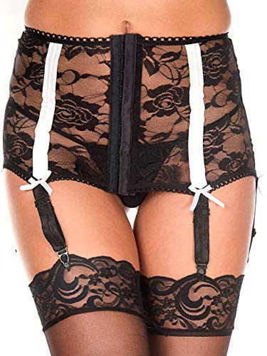 Image of ToBeInStyle Women's Lace Classic Elegant Sheer Garter Belt