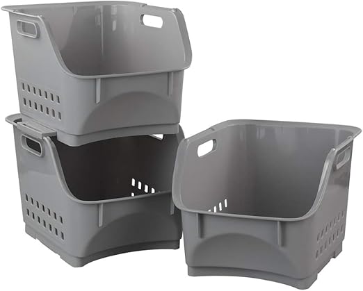 IRIS USA MSD-3 - Cassetto impilabile, impilabile, in plastica, 29,5