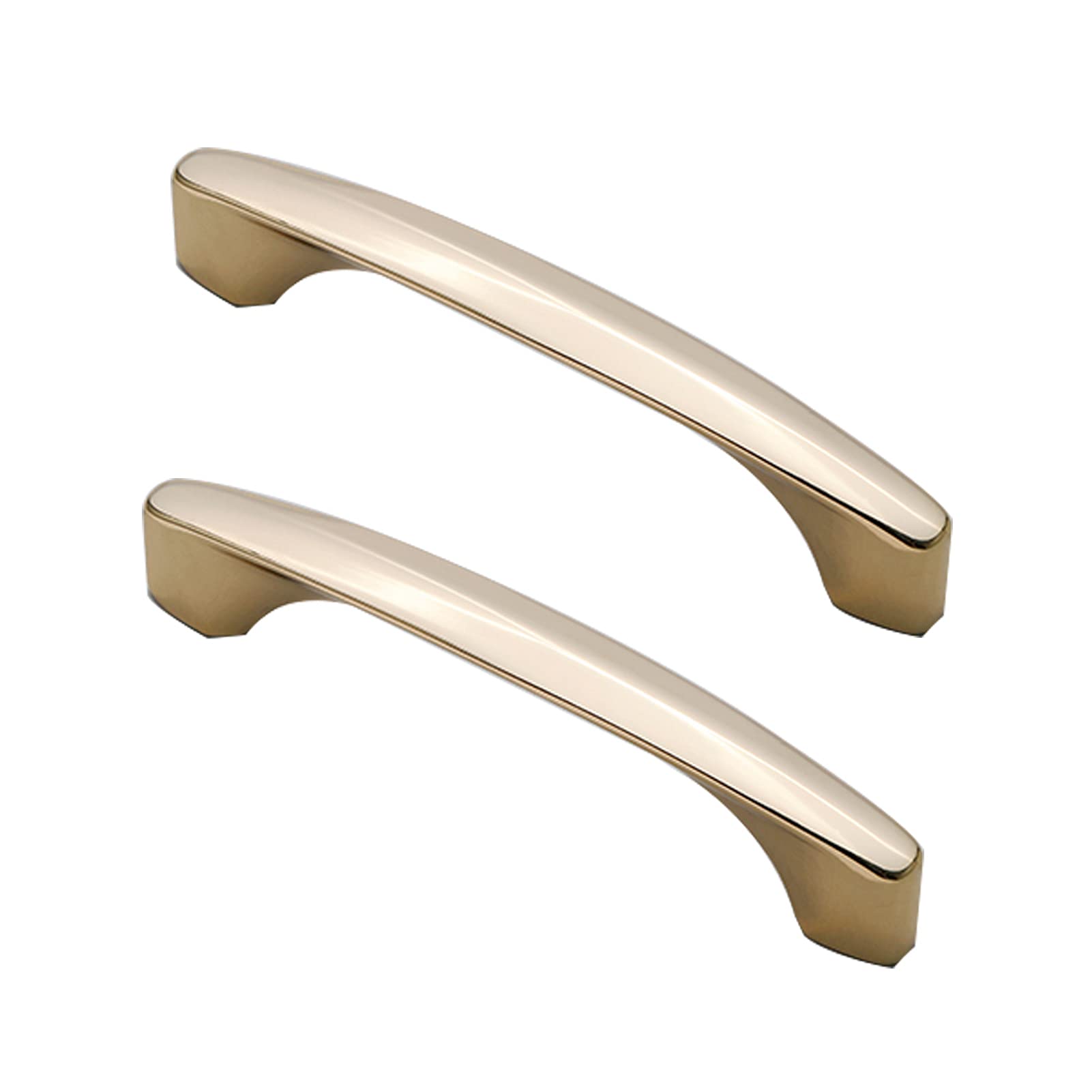Niusabou One Color Single Hole Handle, Kitchen Bathroom Cupboard Handle 2 Pack Zinc Screws Single Hole 96/128Mm(Hole Distance 96Mm)
