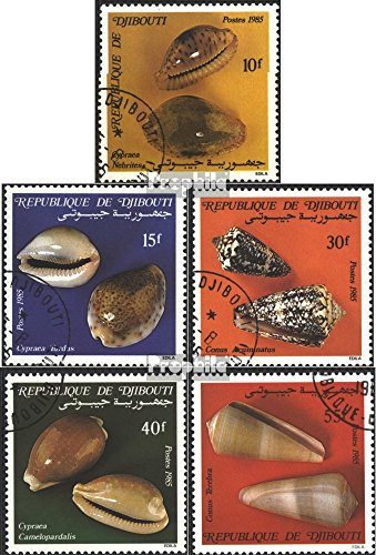 Prophila Collection Gibuti 447-451 (Completa Edizione) 1985 Lumache di Mare (Francobolli per i Collezionisti) Acqua Animali