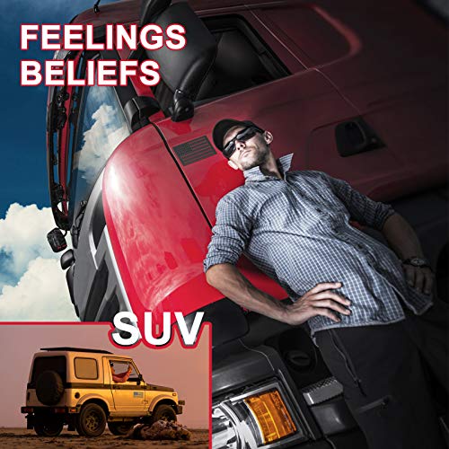 2 Pack 3D American Flag Sticker, 4Mm Thickness Acrylic Cut-Out Usa Car Military Patriotic Emblem, Matte Black Bumper Stickers Decal For Car Truck Suv (One Left And One Right #TOP3