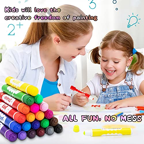 Washable Dot Markers For Kids Toddlers & Preschoolers, 24 Colors Bingo Paint Daubers Marker Kit With Free Activity Book #TOP3