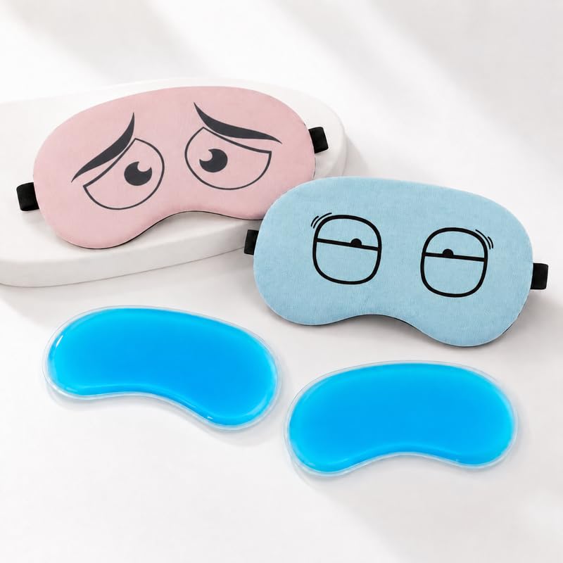 Ice Gel Eye Mask for Dark Circles Reusable Cooling Pack-image-19