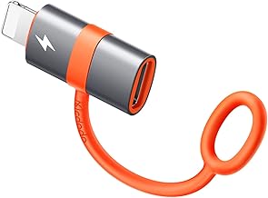 Mcdodo Type C to ライトニング 変換アダプタ 36W PD急速充電 PDチップ搭載 iOS USB Cアダプタ 高速データ転送(ノートPC間のみ対応) USB-C i-Phone 変換コネクタ アルミ合金外装 シリコンバンド設計 タイプCからiOS変換コネクタi-Phone 14 Pro/13/12・i-Pad・Air-Podsなどi-OS機器対応