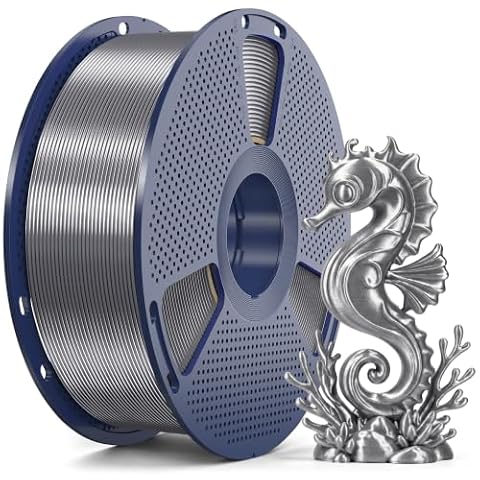 SUNLU Silk 2.0 PLA Filament 1.75mm Titanium Steel, PLA Silk Filament 1KG