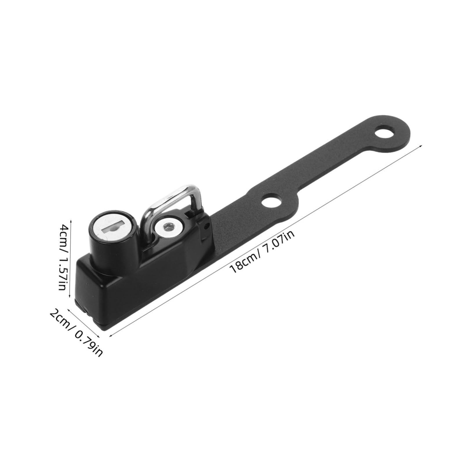 Zerodeko Antivol Multifonction Noir Moto de Métal de Sécurité Verrou Casque Installation Simple pour Moto et Scooter