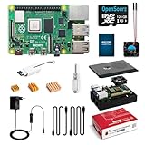 【Unbegrenzte Kreativität】Der Raspberry Pi 4 ist mit 4 GB LPDDR4-3200 SDRAM ausgestattet, bietet eine leistungsstarke Leistung. Es verfügt über 40 GPIO-Pins zum Anschluss verschiedener externer Geräte wie Sensoren, Kameras, Lautsprecher, Player, Monitore, Tastaturen und Mäuse. Es bietet unbegrenzte Kreativität und Spaß und hilft Ihnen, mehr Ideen und Projekte in die Realität umzusetzen.