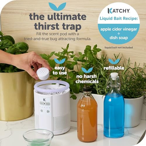 Katchy MWD-06 Duo Indoor Insect Trap With Scent Pod - Fan Powered With Uv Light - Fruit Fly Traps For Indoors - For Fruit Flies thumb #5