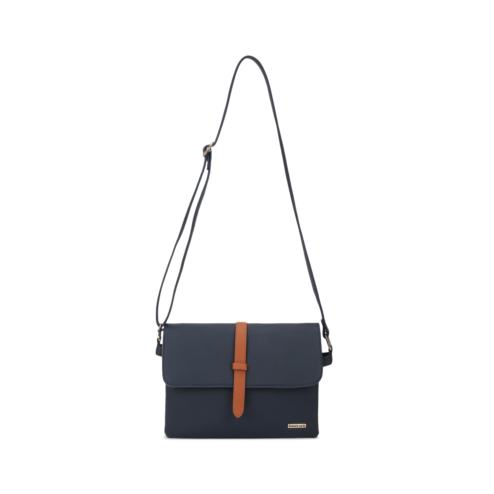 Fastrack Compact Sling Bag For Womens, Ladies And Girls | Stylish And Chic Handbag For Womens And Girls | Made Up Of Premium Pu Leather Material, Navy Blue (B0D9BJ75GJ) Amazon Price History, Amazon Price Tracker