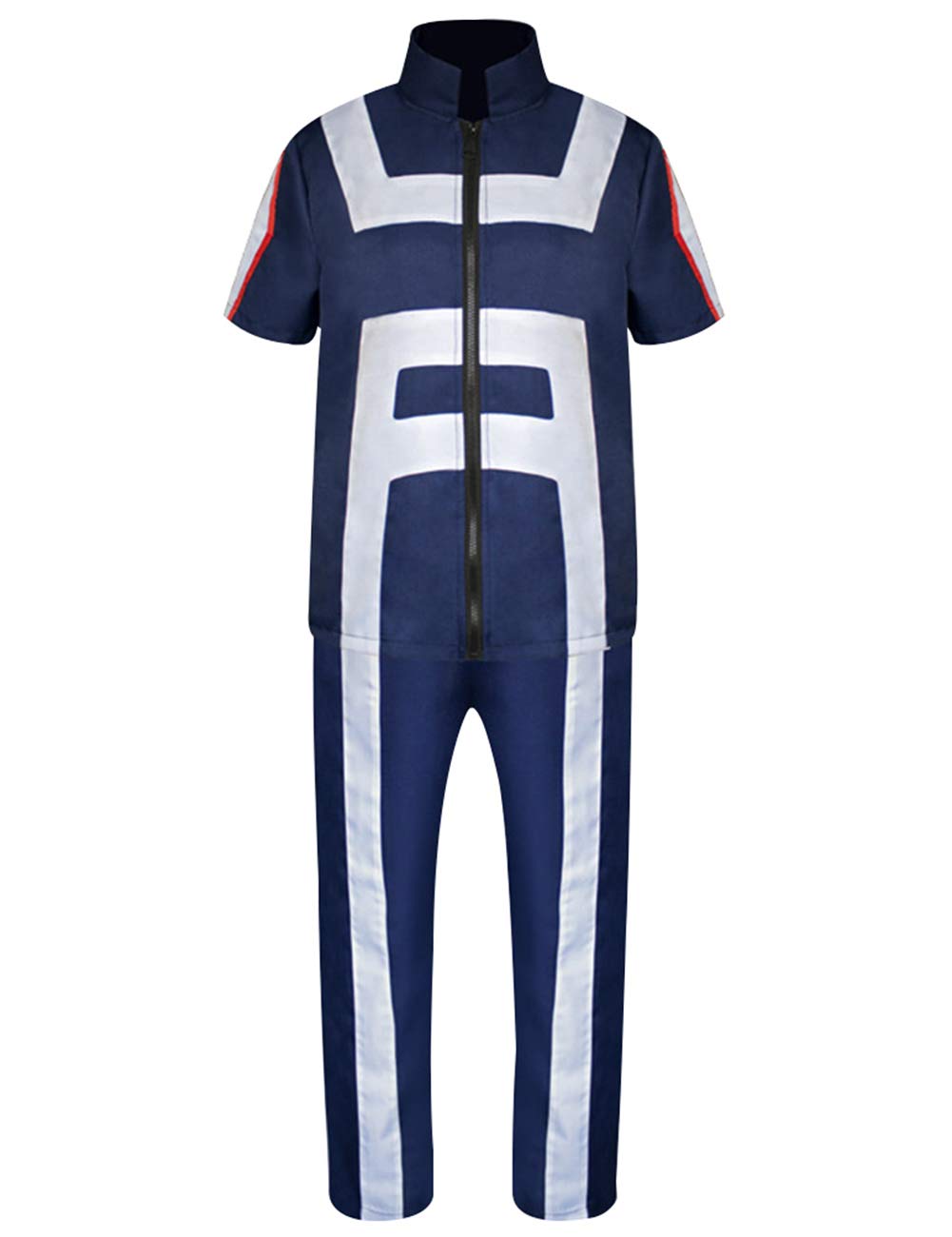 My Hero Academia Cosplay Uniforms with Anime Character Wig Izuku Midoriya Shoto Todoroki Zipper Training Suit & Hair