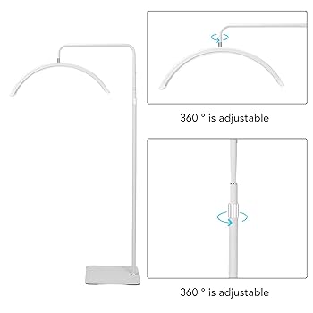 Amazon.co.jp: LEDフロアライト、まつげエクステ用ハーフムーン